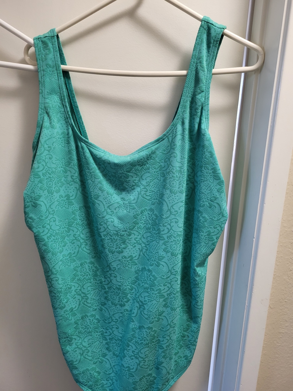 Women’s Teal One Piece Swimsuit 28W Ulla Popken